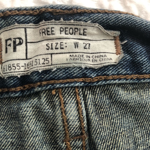 Free People Distressed Jean Shorts - Picture 8 of 8